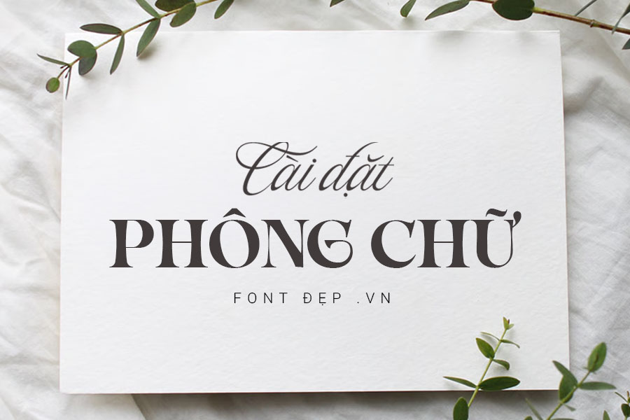Cach cai dat phong chu viet tay Cach cai dat phong chu viet tay